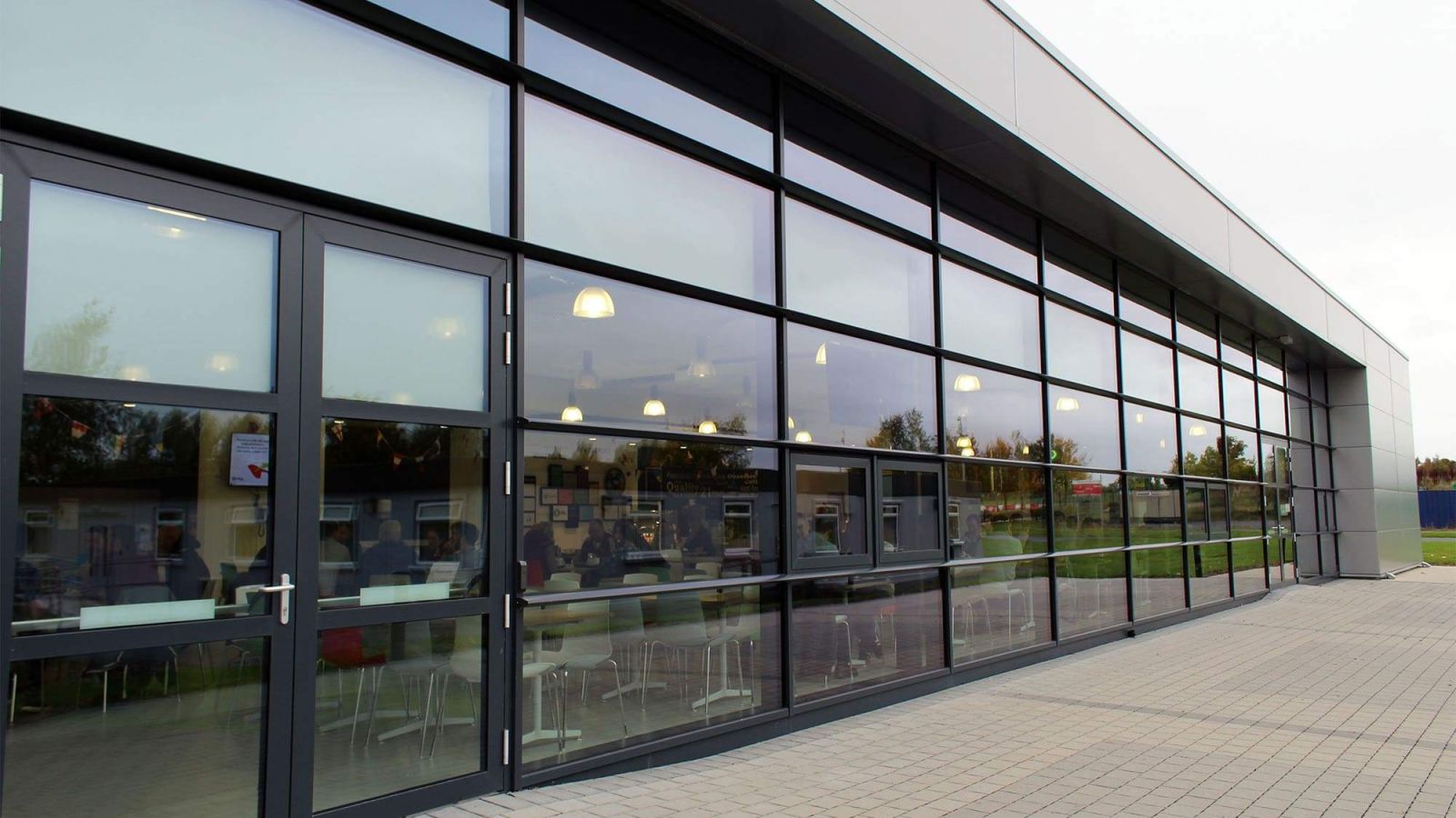 Curtain walling installation by Range Shop Fronts